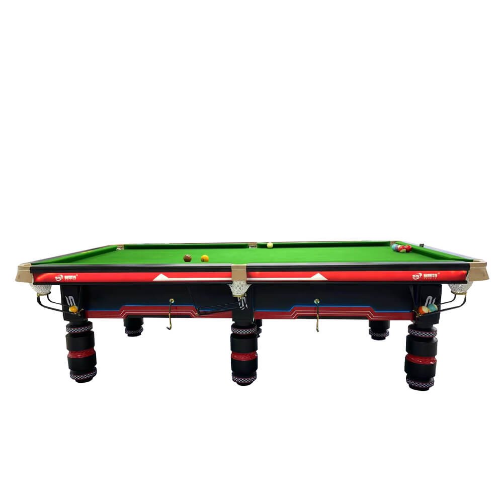 2025092205-5 12-foot Solid Wood Slate Pool Table with Championship Design for Commercial Clubs Chinese Snooker Billiard Table - Image 1