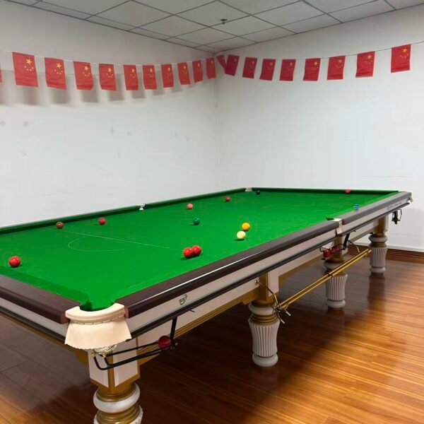 High Quality Solid Wood Snooker Club Billiards Table Modern Style MDF Legs Slate Factory Price Includes Rubber Ball Return