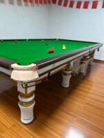 Luxury Steel Cushion Heavy-Duty 50mm Slate Snooker & Billiard Table 12FT for Large Game Room & Entertainment - Image 7