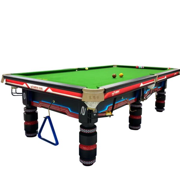 High-End Saisite Solar Flare Commercial Automatic Ball Return Pool Table with Slate Bed and Rubber Cushion Premium Snooker Billiard Table