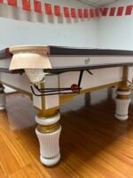 Luxury Steel Cushion Heavy-Duty 50mm Slate Snooker & Billiard Table 12FT for Large Game Room & Entertainment - Image 5