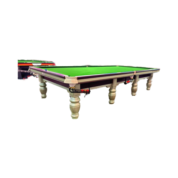 Luxury Steel Cushion Heavy-Duty 50mm Slate Snooker & Billiard Table 12FT for Large Game Room & Entertainment